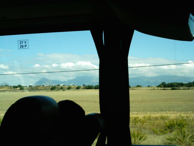 View from the bus we took from Barcelona to Huesca