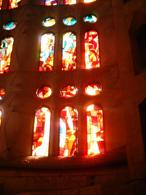 I'd never seen such stain-glass windows before