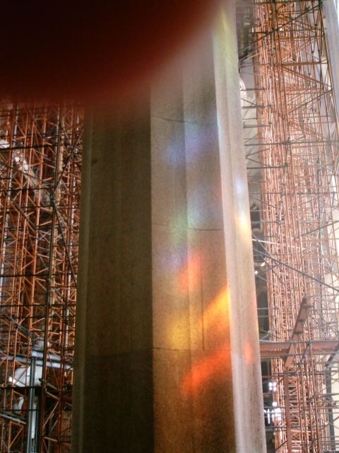and their light reflected unto the pillar