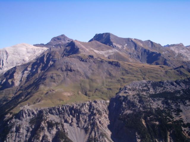 View of the mountains we were supposed to cross during the next day..